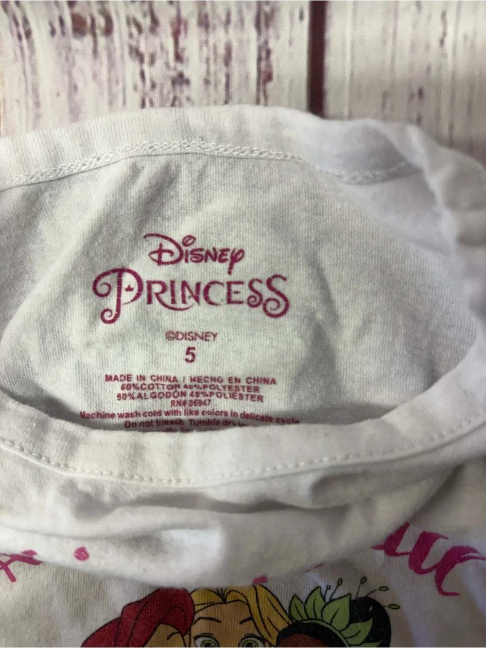 Girls White & Blue Princess Floral Pajama Set - So Magical